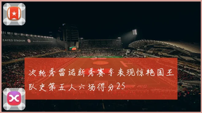 次轮秀雷诺新秀赛季表现惊艳国王队史第五人六场得分25